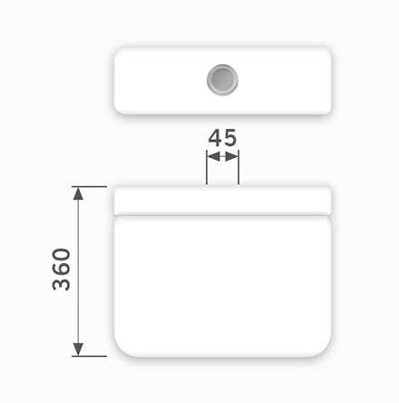 Linha Diamantina - 45 x 360 mm (Acionamento Superior)